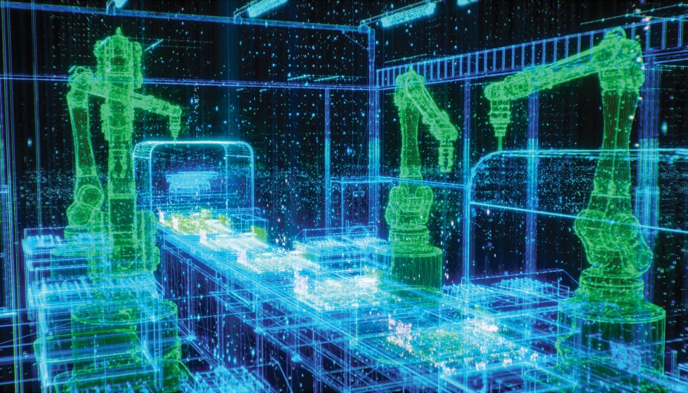 Integraci�n de la visi�n artificial y la tecnolog�a de gemelos digitales en un entorno de f�brica aut�nomo con brazos rob�ticos...