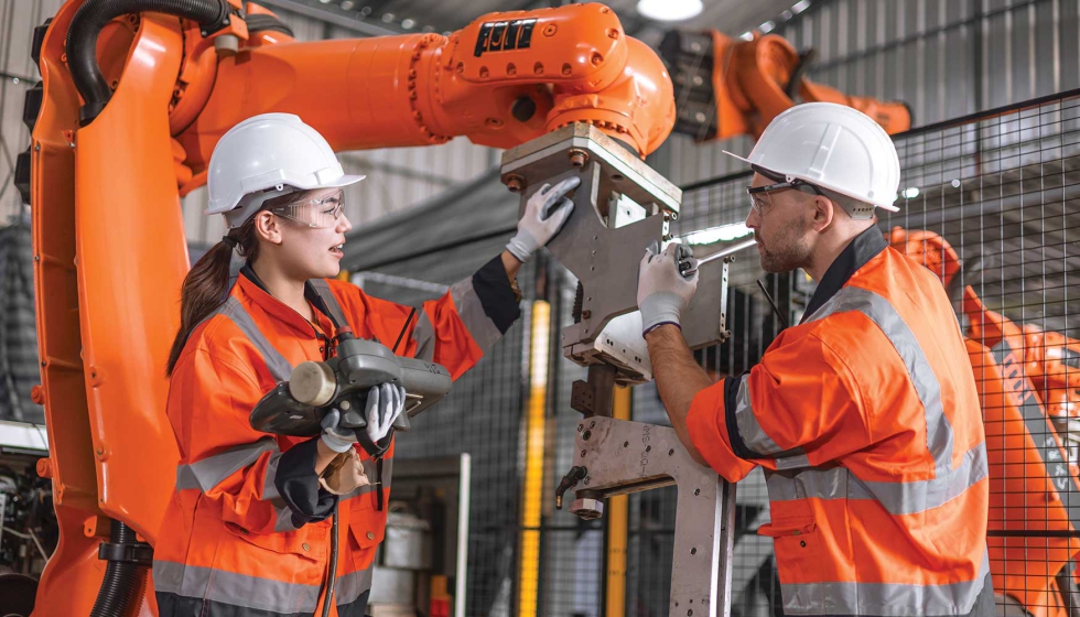 Interacci�n entre operarios y robots en entornos de producci�n automatizados