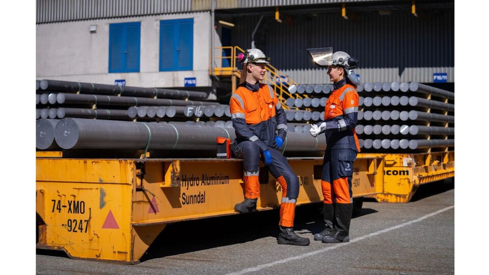 A fundi��o de alum�nio da Hydro, em Sunndal...
