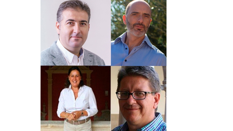 Alfonso Monta�o, responsable del �rea de Tecnolog�a de los Alimentos y Grupos de I+D de CTAEX, Leonardo Feola, doctorando de la Universidad de Bari...