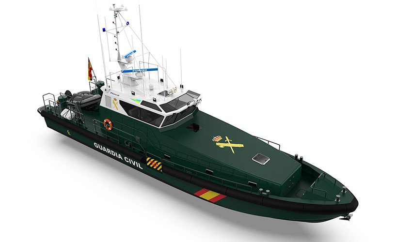 La patrullera Rodman 66, de 22 metros y 43 nudos de velocidad m�xima, ha sido dise�ada para misiones de vigilancia...