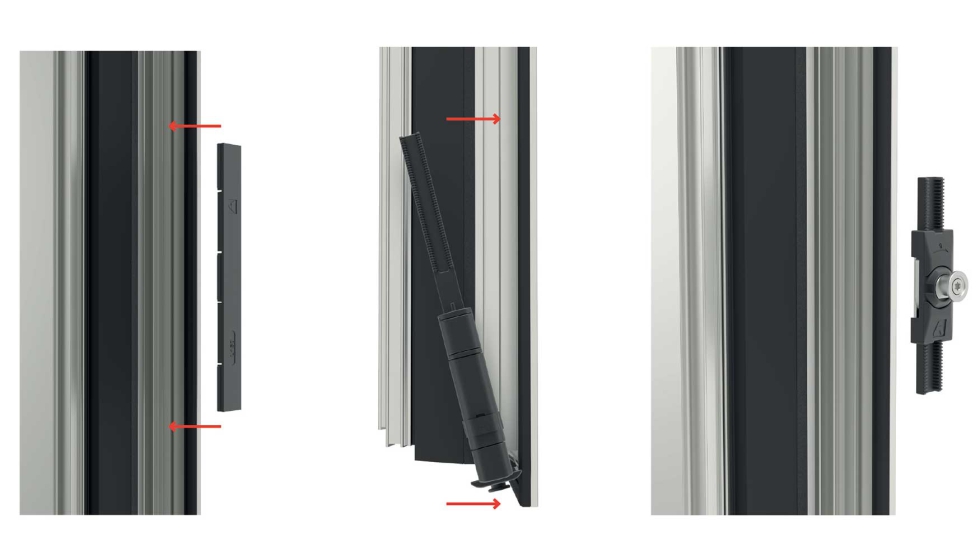 El nuevo herraje performance permite el montaje frontal de todos sus componentes
