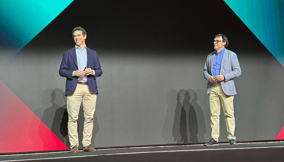 Gorka Bara�ano, director general de Vaillant y Saunier Duval en Espa�a, y Joaqu�n S�nchez, director comercial