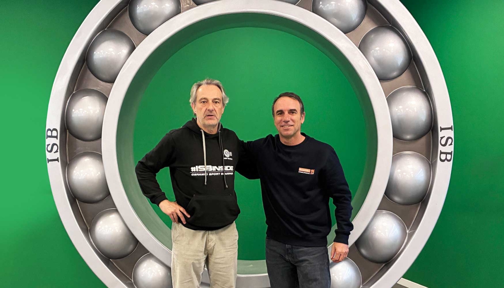 A la izquierda, Ernesto Abad (ISB Sport) y Albert Balcells (Ocisport)