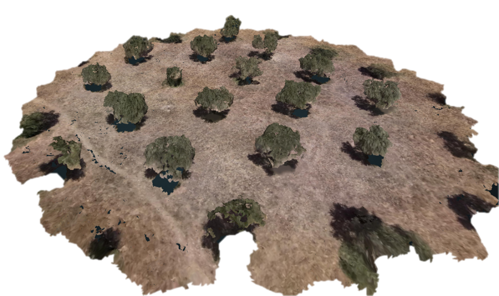 Imagen 3D obtenida mediante dron...