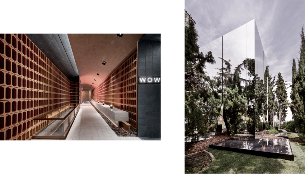 Dos intervenciones premiadas de Summumstudio en Casa Decor: Wow Designe (izquierda) y Neolith (derecha). Fotos: Nacho Uribesalazar...