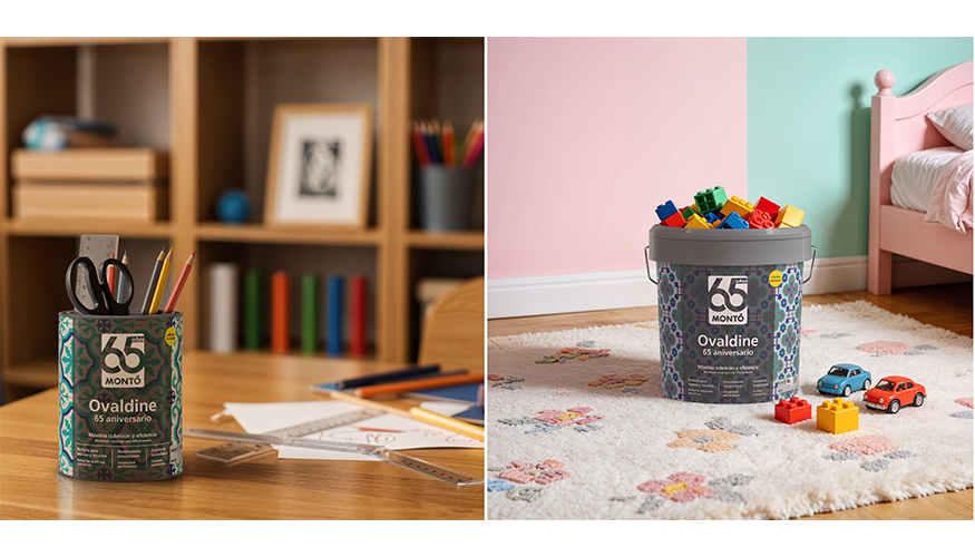 El bote de Ovaldine 65 deja de ser un residuo para convertirse en un objeto reutilizable