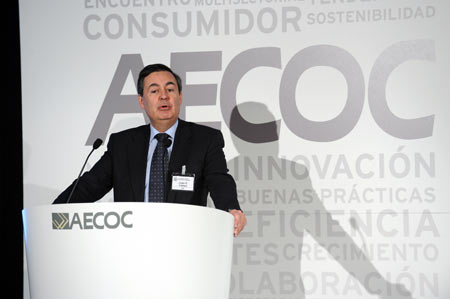Juan Iranzo, durante su intervencin en el Congreso Aecoc de Ferretera