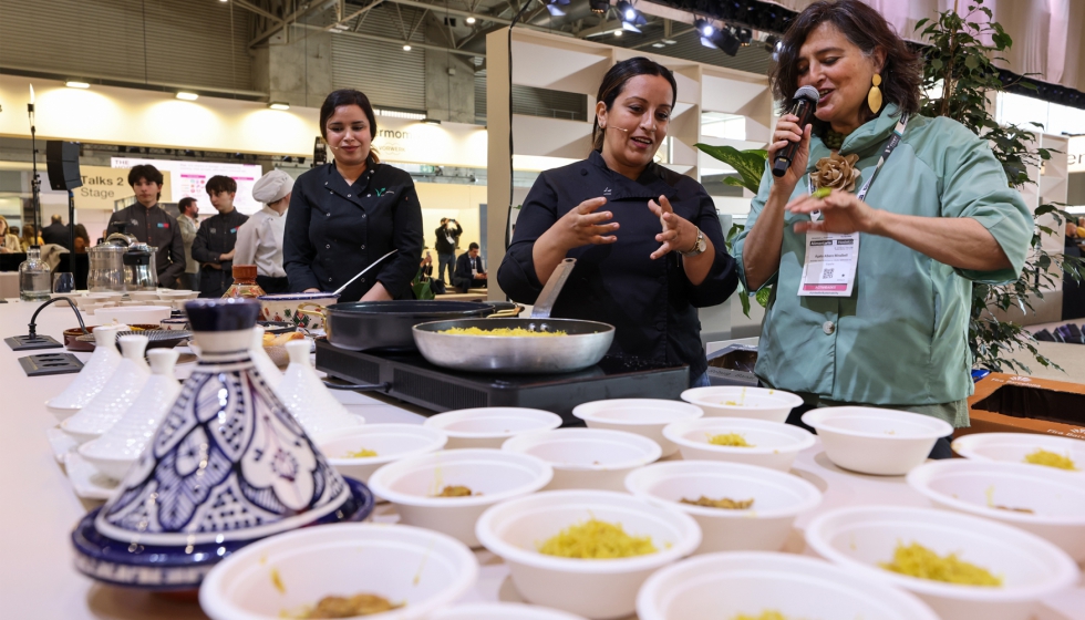 Showcooking con productos halal realizados durante Alimentaria