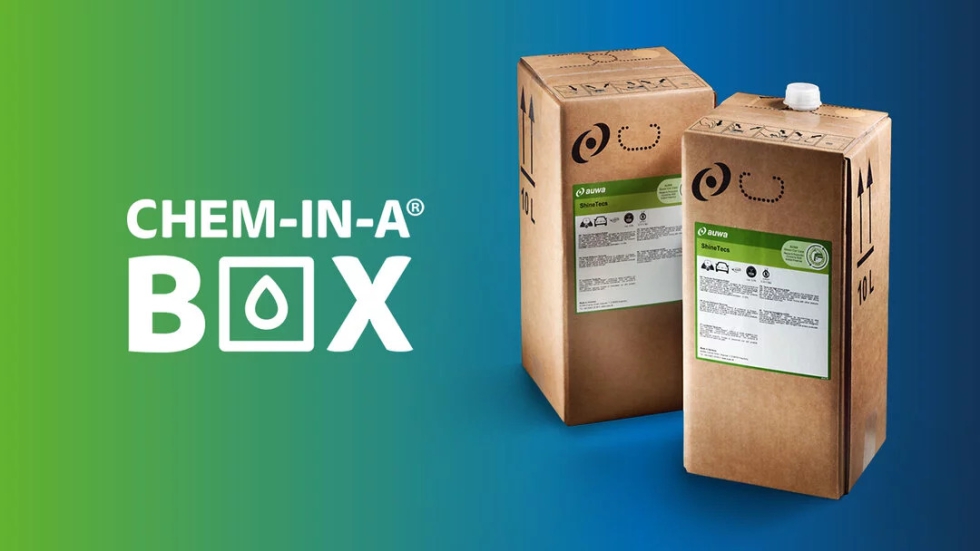 El innovador sistema CHEM-IN-A-BOX, un envase totalmente reciclable y certificado por la ONU...