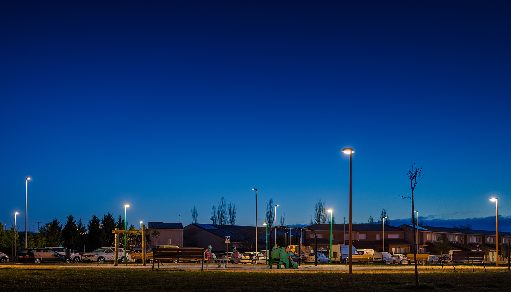 Espacio exterior con iluminaci�n homog�nea y alto nivel de confort visual