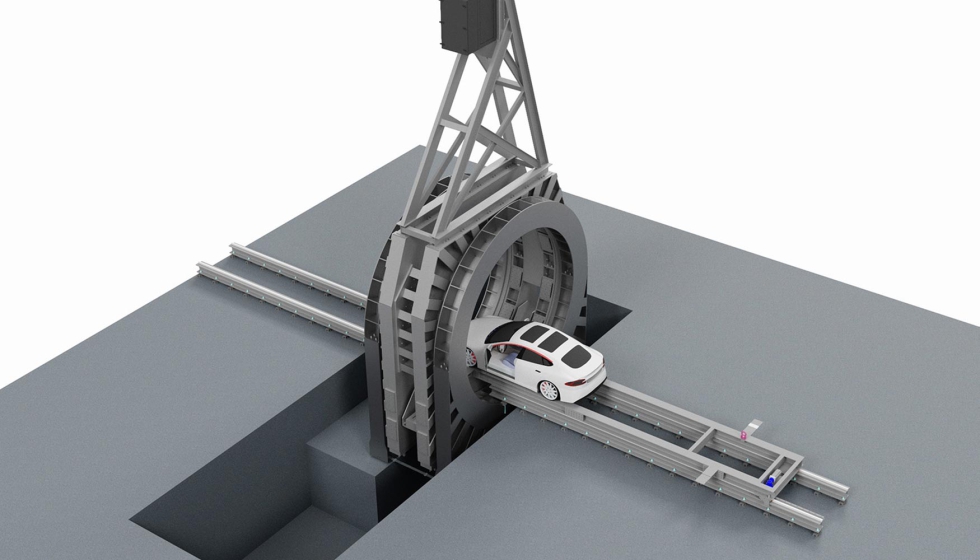 Vista a�rea del sistema de tomograf�a computarizada de alta energ�a GiantEye. Foto: Fraunhofer IIS