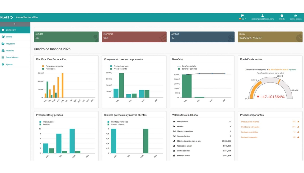 Klaes webtrade, junto a Klaes Webshop, proporciona una potente plataforma para la venta y gesti�n de pedidos