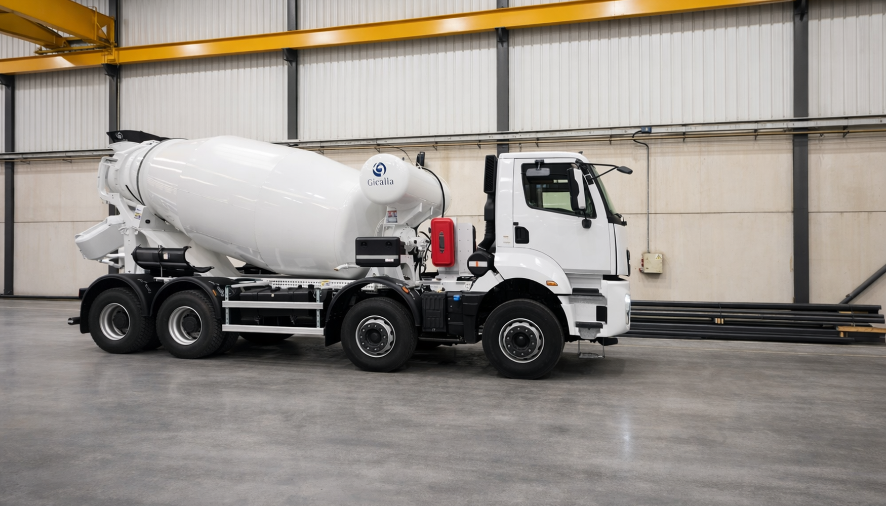 Cami�n con hormigonera en configuraci�n 4x8