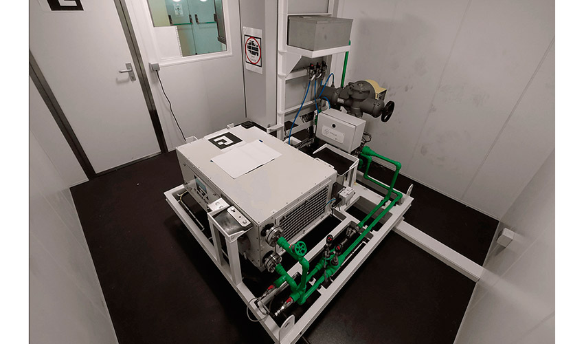 El gemelo digital desarrollado por Navantia permite monitorizar en tiempo real el estado de los sistemas de enfriamiento de aire mediante...