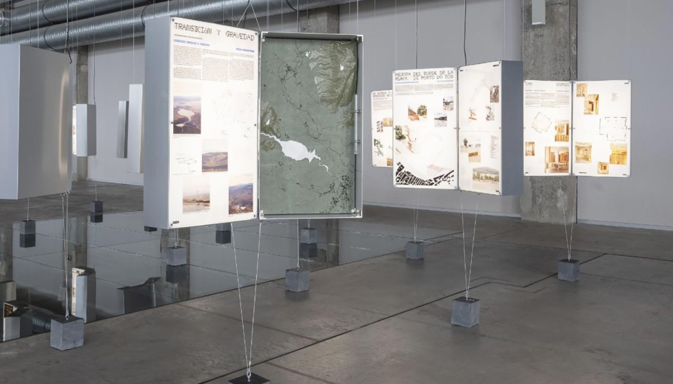 Exposici�n de la XVII Bienal Espa�ola de Arquitectura y Urbanismo en La T�rmica Cultural en Ponferrada. Foto: Juan Baraja...