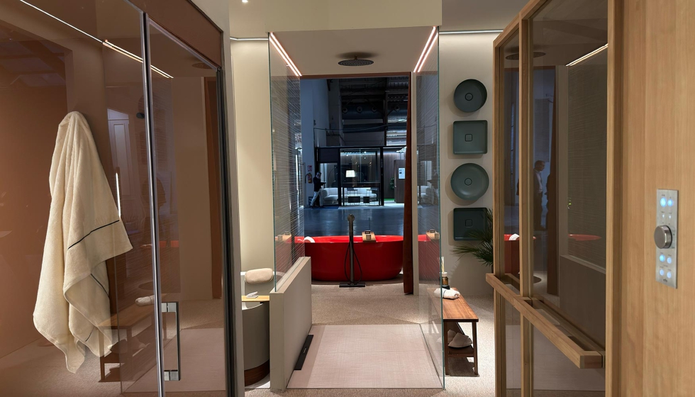 El stand fue concebido como una propuesta de car�cter mediterr�neo