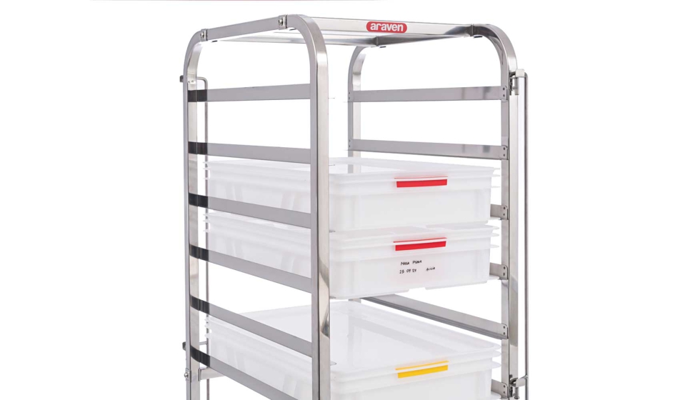 Carro 60x40 de Araven con funda protectora para almacenar y transportar las cubetas