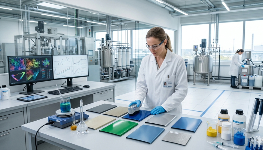 Laboratorio de formulaci�n de recubrimientos...