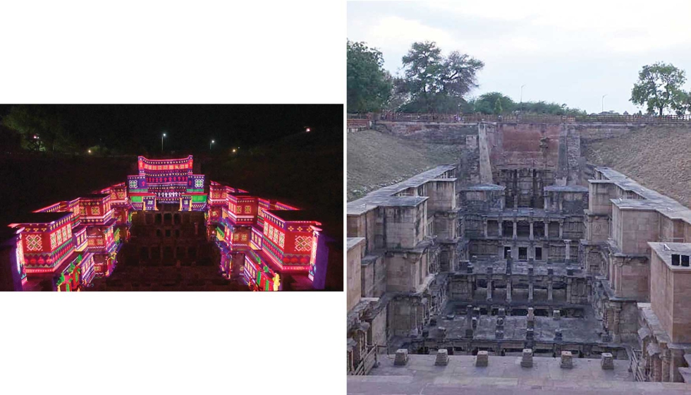 El monumento fue capturado y mapeado digitalmente en un lienzo de contenido de 22...