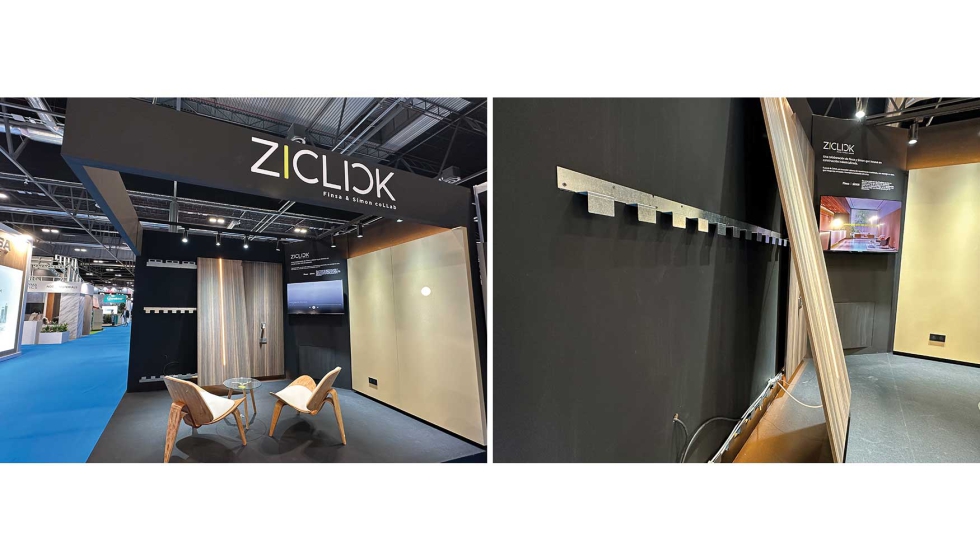 Detalles del panel electrificado E-Panel de Ziclick ,que surge de la colaboraci�n entre Simon y Finsa, en la pasada edici�n de Rebuild 2026...