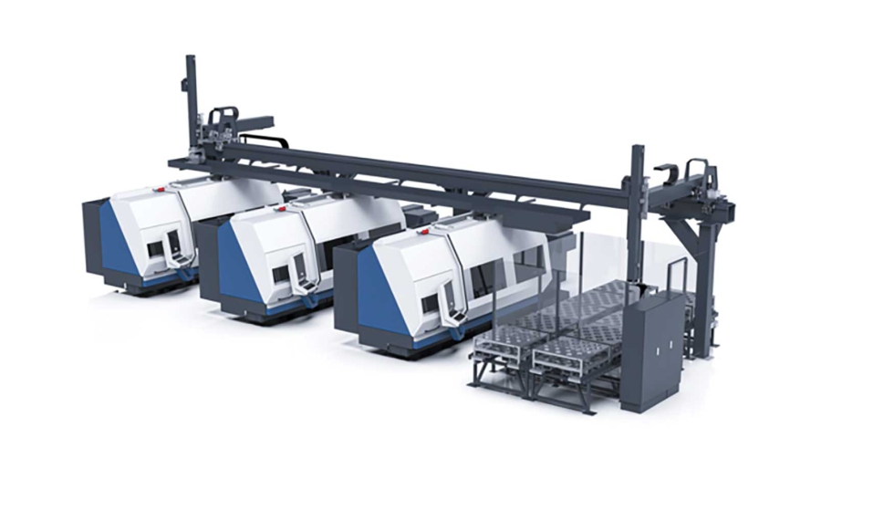 Cargador de p�rtico con m�ltiples interconexiones