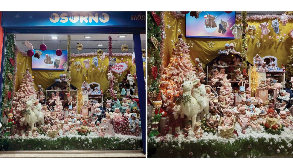 Uno de los mayores atractivos de Jugueter�as Osorno son sus escaparates de Navidad