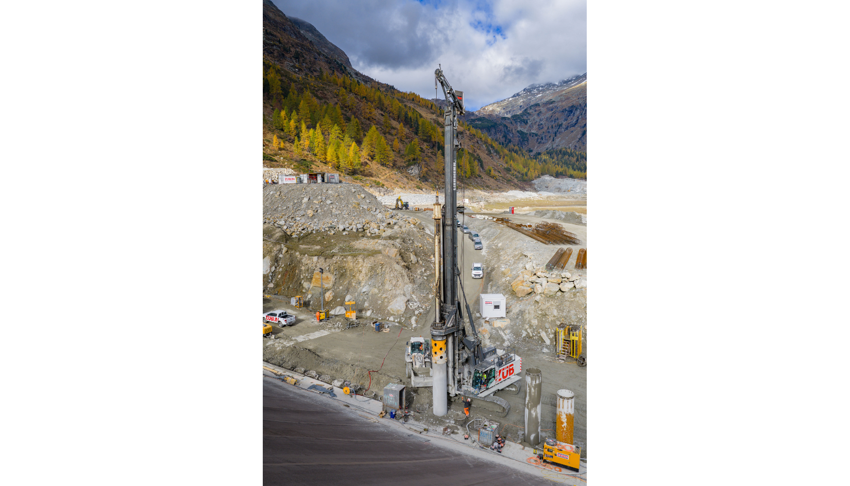 La LB 45 est� dise�ada para todos los m�todos de pilotaje comunes en trabajos de cimentaci�n profunda