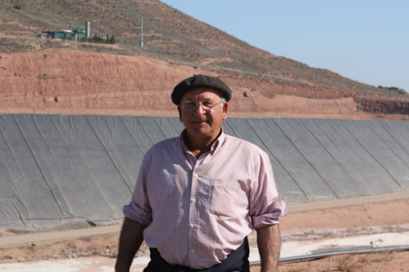 Csar Fernndez, partner of Poured Rioja and responsible of the exploitation of this dump