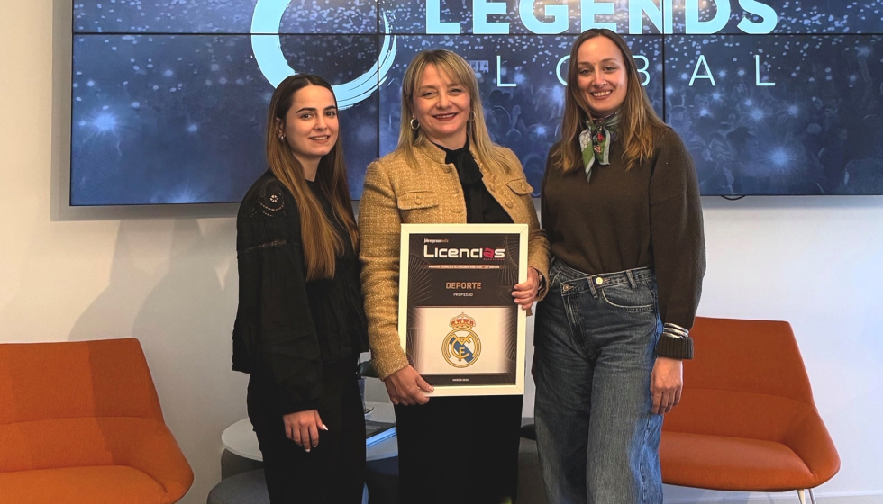 Carolina G�mez, licensing administrator, Marta Corrochano, licensing administrator, y Victoria Alba, licensing manager de Legends Global...