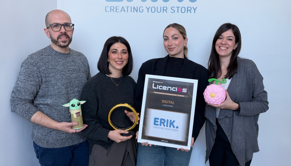 David Rivas, dise�ador gr�fico, Eva Ramos, community manager, Ana de Leeuwerk, directora de marketing, y Elena Mart�nez, dise�adora gr�fica de Erik...