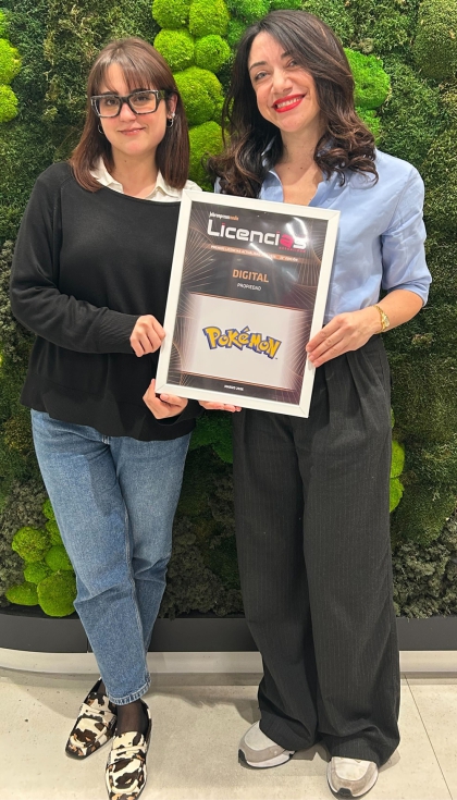 Gala Bertolin, licensing specialist Italy & Spain, y Romina Ialongo, licensing manager Italy & Spain de The Pok�mon Company International...