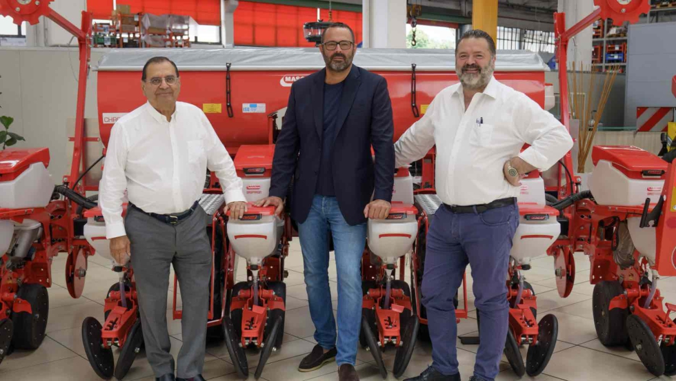 Luigi de Puppi, CEO; Mirco Maschio, presidente; y Andrea Maschio, vicepresidente