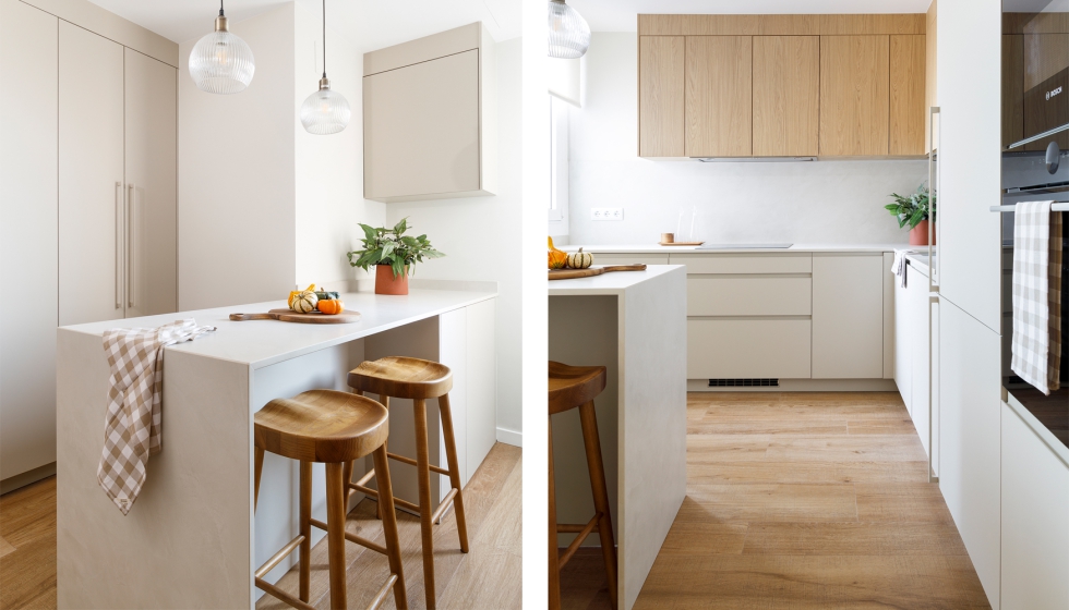 La cocina se convierte en el eje social de la residencia