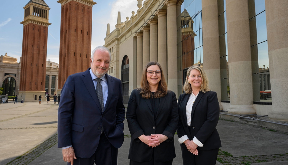 Constant� Serrallonga, director general de Fira de Barcelona, Wynter Courmont, Group Vice President de Seafood en Diversified, y Brenna Hensley...