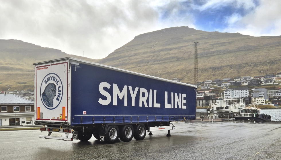 Semirremolques Frigo Ferry de K�ssbohrer destinados a operaciones Ro-Ro de Smyril Line en el Atl�ntico Norte
