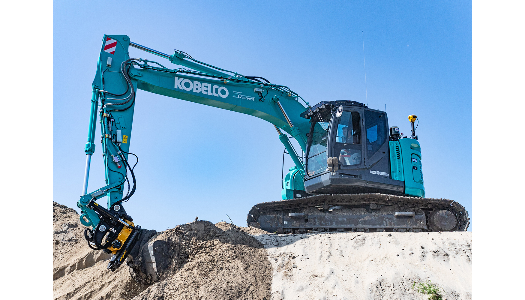 La excavadora SK230SRLC-7 estar� realizando demostraciones en la feria