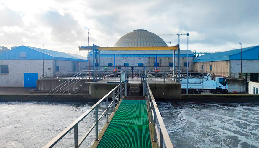 Imagen de la depuradora de aguas residuales de Maqua