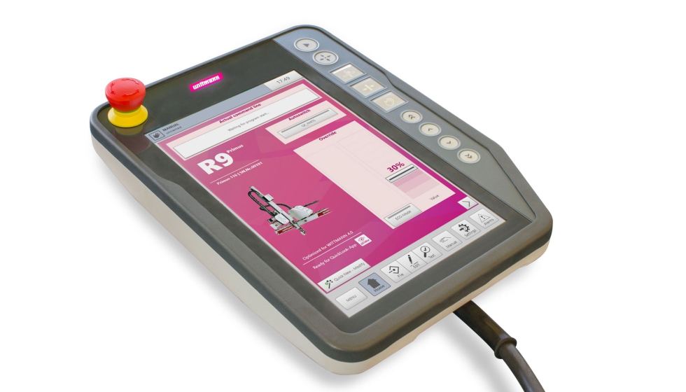 El sistema de control de robots R9 de Wittmann demuestra su capacidad en tareas de automatizaci�n complejas...