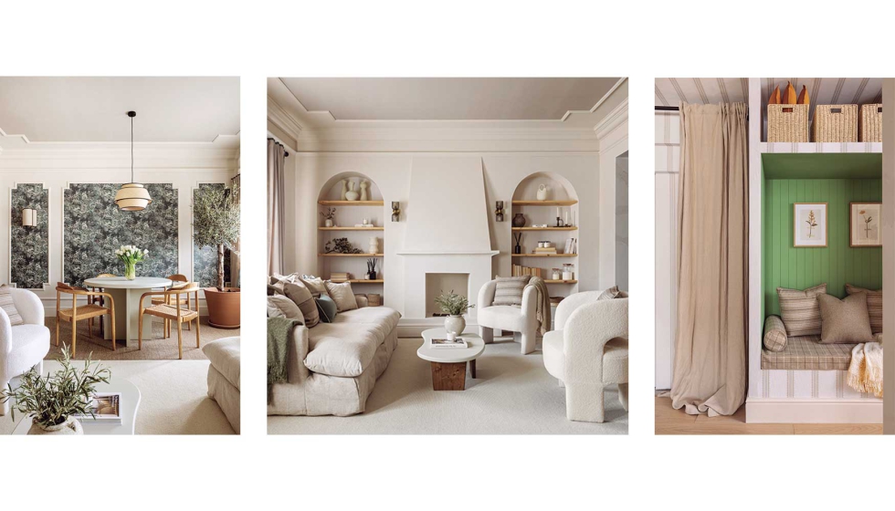 El espacio se organiza en torno a zonas de uso cotidiano...