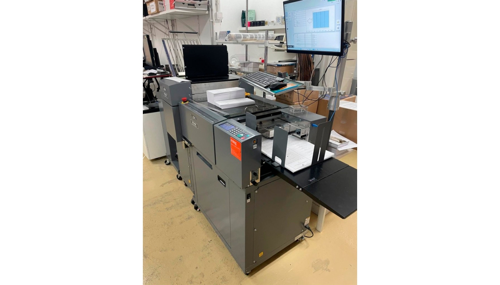 Equipo de multiacabado DC-618, en las instalaciones de Barcino Solucions Gr�fiques, en Barcelona