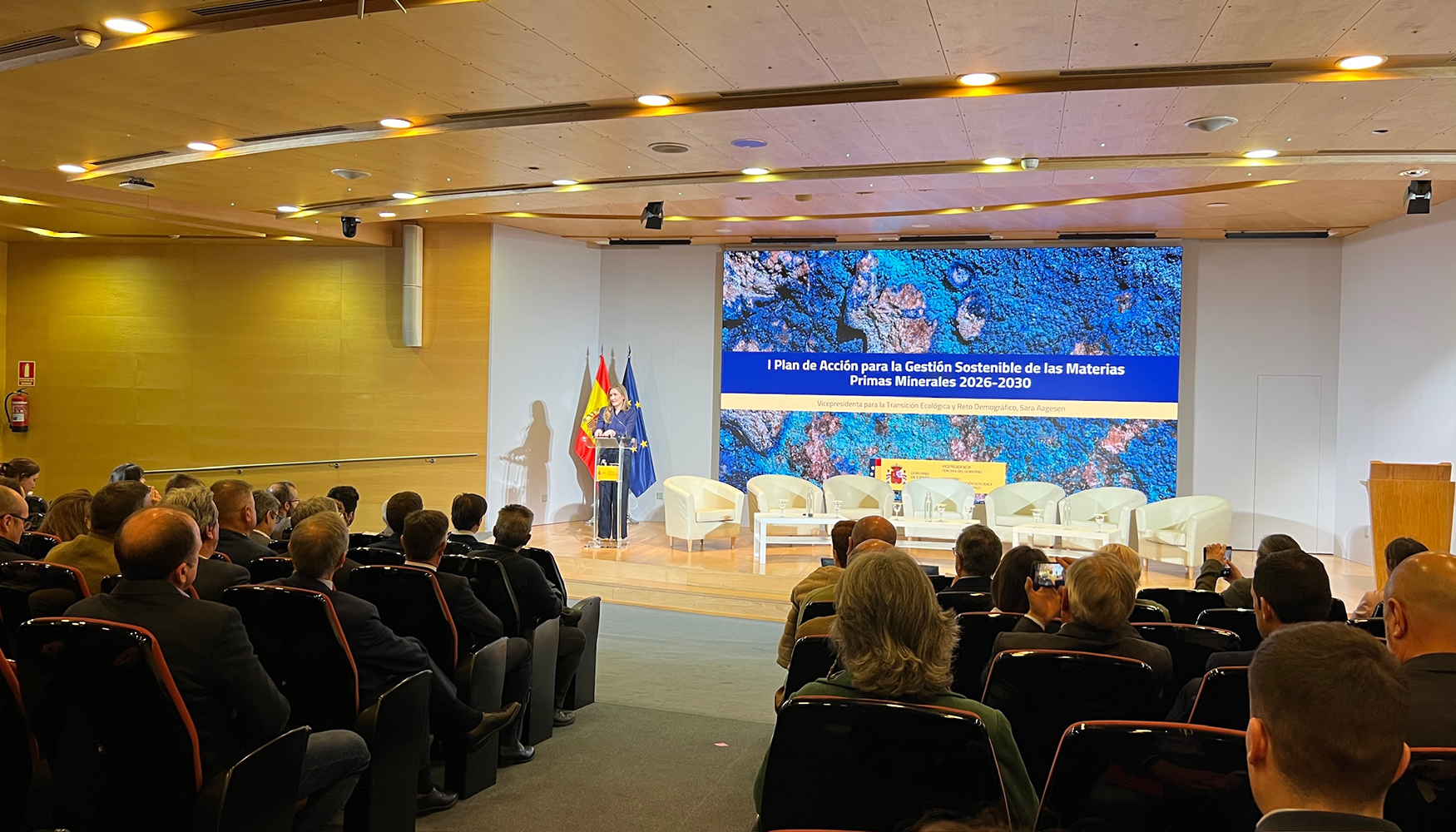 Sara Aagesen, vicepresidenta tercera del Gobierno y ministra para la Transici�n Ecol�gica y el Reto Demogr�fico...