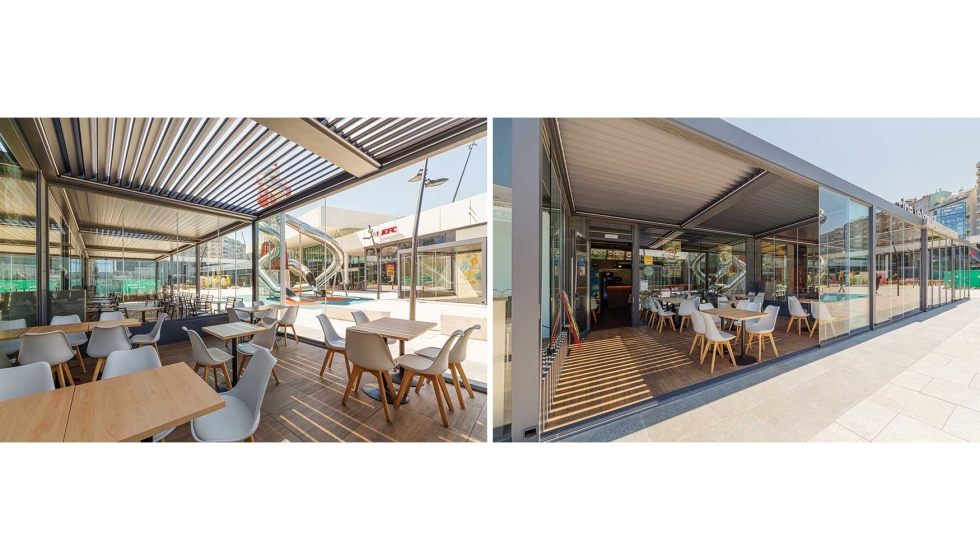 La versatilidad del sistema facilita un mejor aprovechamiento de la luz y la adaptaci�n del espacio seg�n las necesidades de uso...