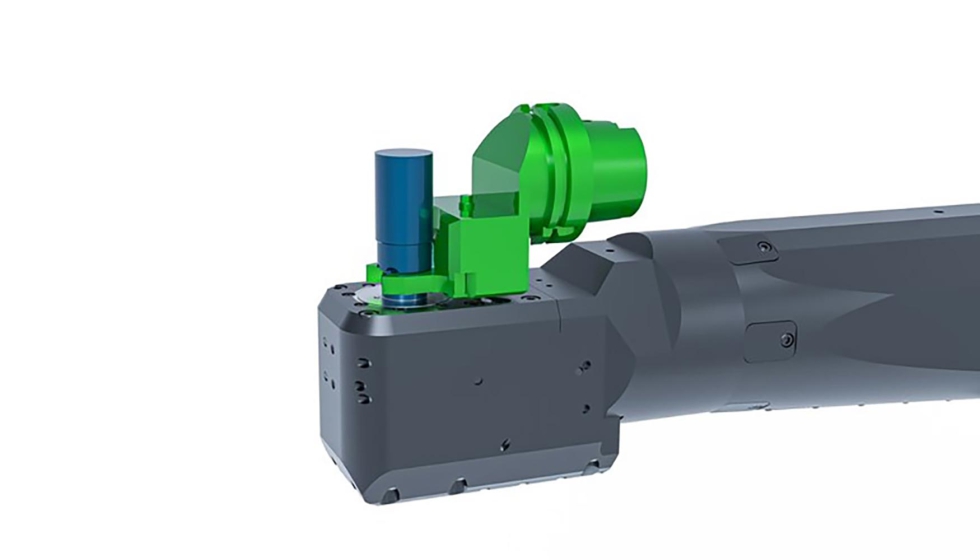 Las herramientas se montan a 90� mediante adaptadores...