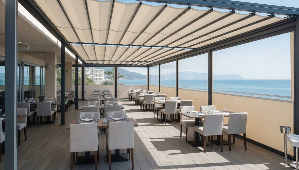 Sauleda Masacril es el complemento ideal en p�rgolas para el sector HORECA