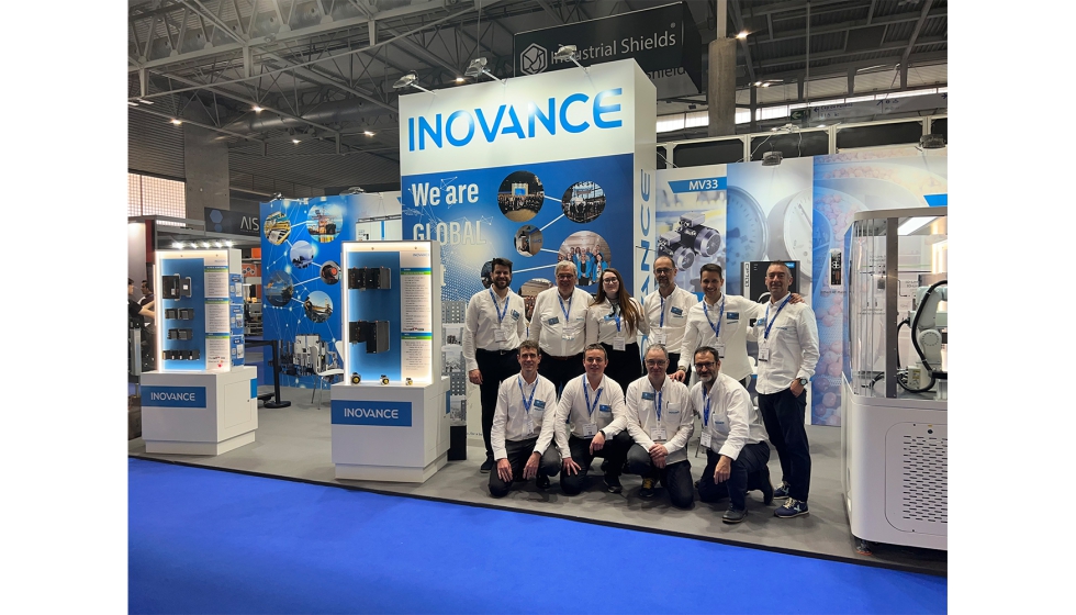 Equipo de Inovance en el stand de la empresa en la pasada edici�n de Advanced Factories 2025