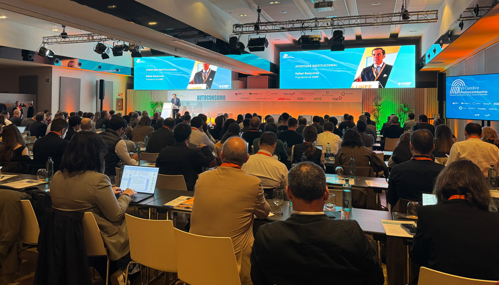 La VI Cumbre de Autoconsumo organizada por la Uni�n Espa�ola Fotovoltaica (UNEF) reuni� el 14 de abril a representantes institucionales...