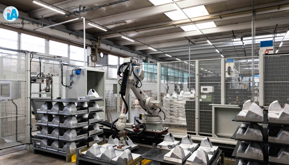 Sistema automatizado de carga y descarga en m�quina herramienta con visi�n artificial para la identificaci�n y recogida de piezas directamente desde...