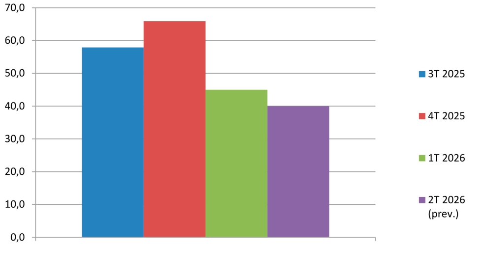 Estimaci�n de la evoluci�n de la facturaci�n y previsi�n para el pr�ximo trimestre