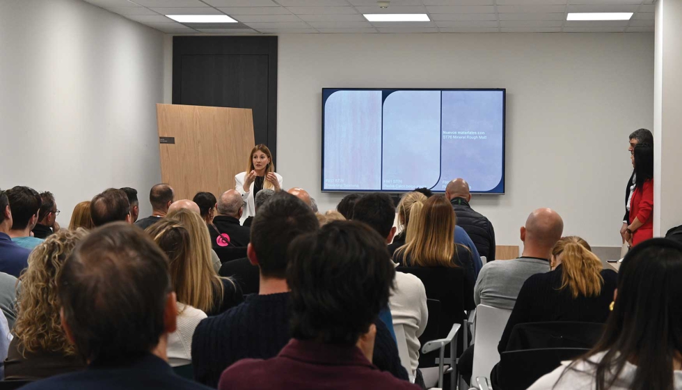 Un momento de la presentaci�n de Cid�lia Vasconcelos, product manager Iberia de Egger